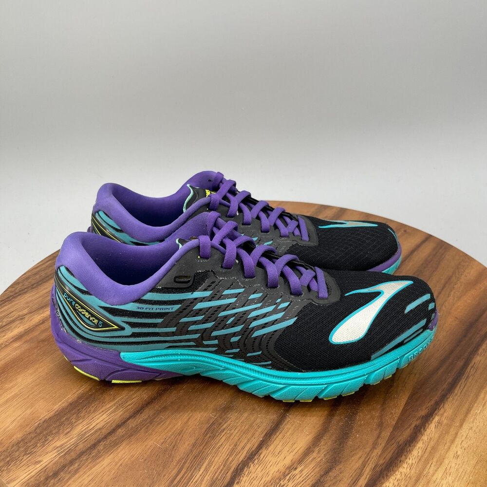 Brooks Pure Cadence 5 Shoes Womens Size 8B Black Running Comfort Walking Sneaker
